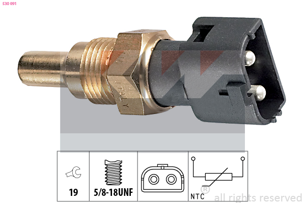 Senzor,temperatura lichid de racire 530 091 KW